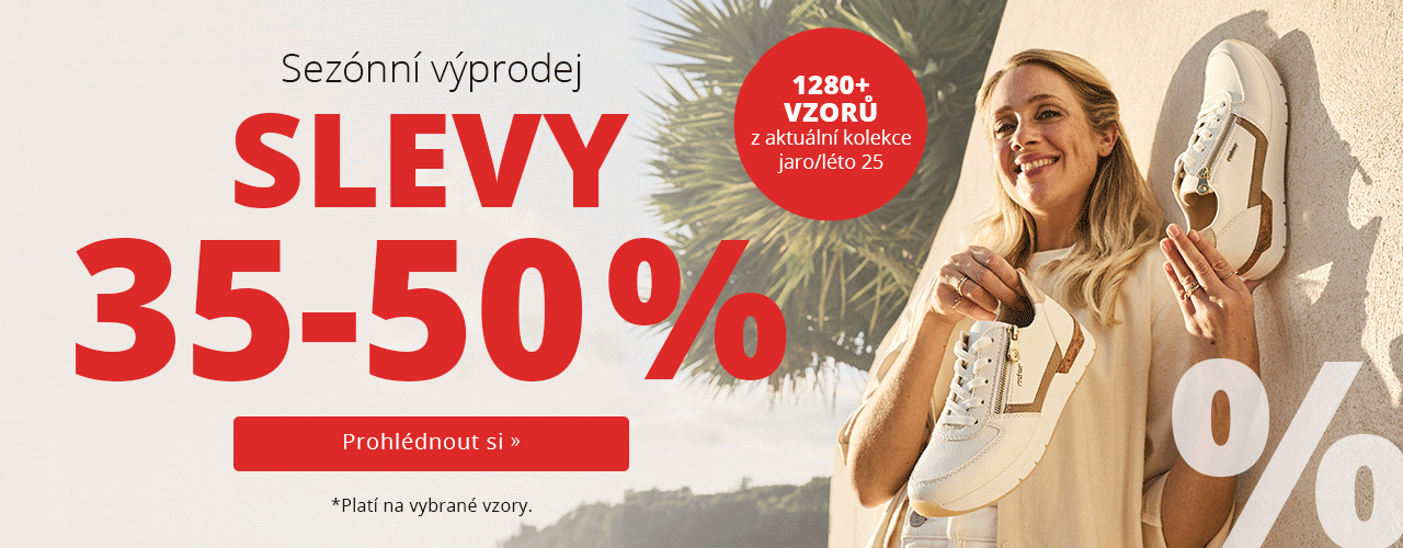 Sezónní výprodej: slevy 35-50%