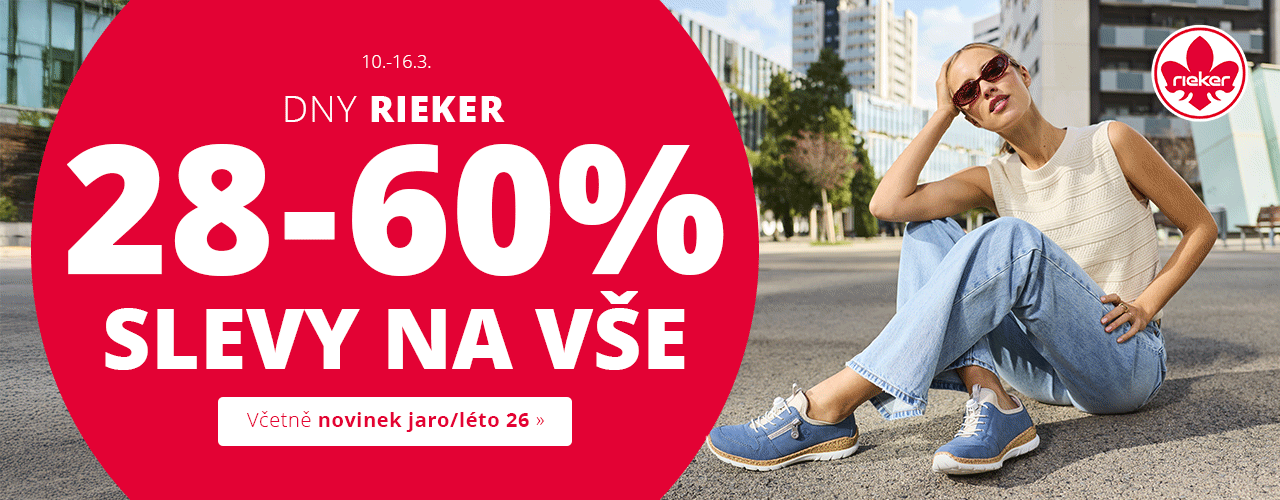 Dny Rieker Slevy na vše 28-60 %
