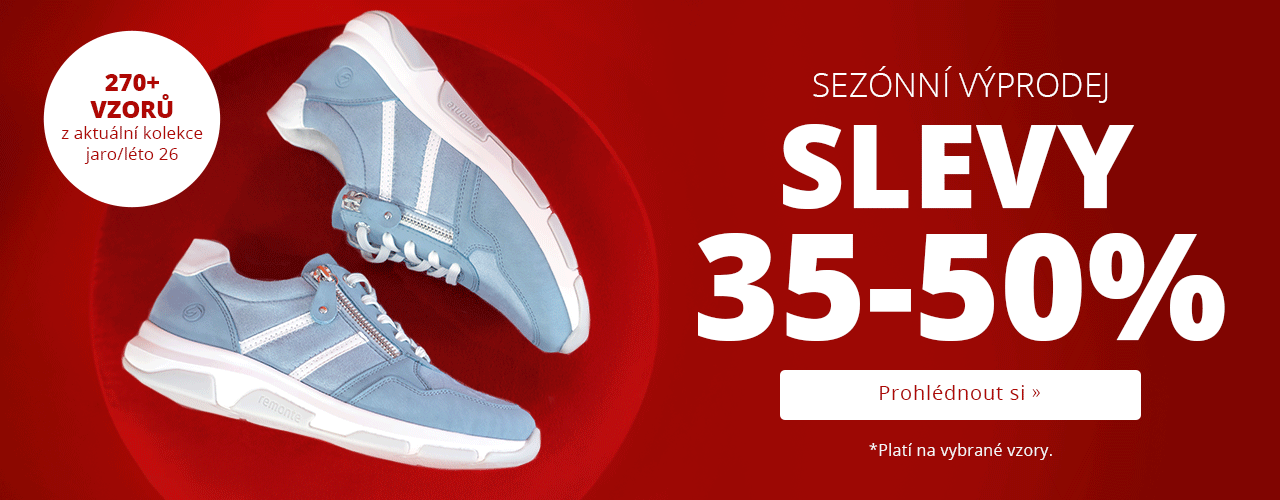 Sezónní výprodej 35-50 % na vybrané vzory Sezónní výprodej 35-50 % na vybrané vzory