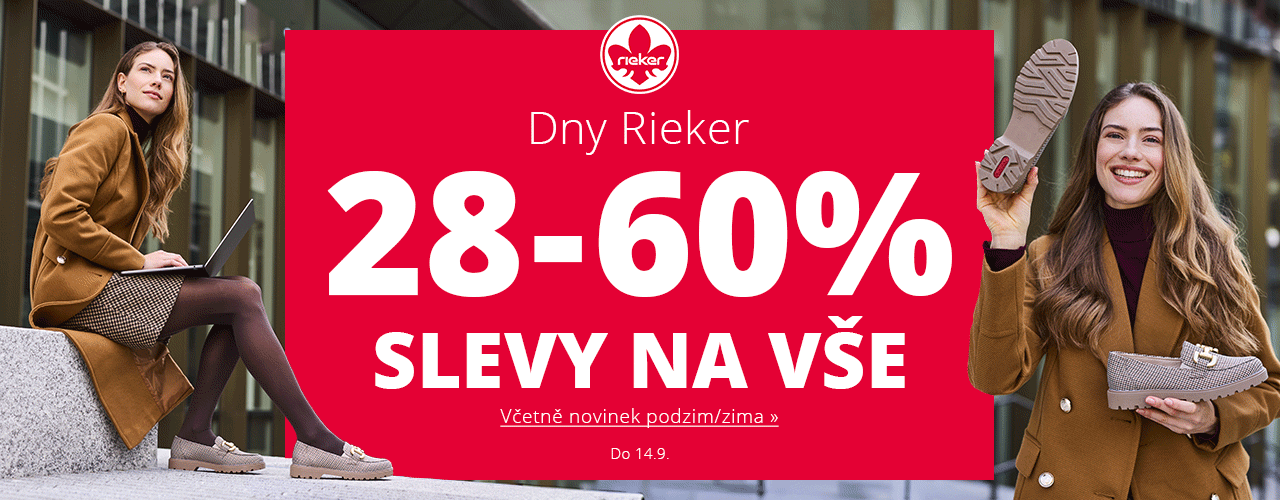 Dny Rieker 28-60 % na vše